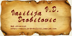 Vasilija Drobilović vizit kartica